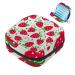 Red candy-napkins-storage bag with strawberry pattern portable period bag for women teenagers girls menstrual cup pocket breastfeeding deposits holder