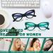 Hubeye Cat Eye Anti Blue Light Glasses for Women - 2 Pairs Oversized Fashion Eyeglasses - Cute Blue Light Readers - 4.0 Diopters - Buy Online on GoSupps.com