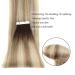 Real Hair Tape In Extensions - Double-Sided Remy Human Hair - Ash Brown Beach Blonde with Dark Brown Roots - 45 cm - Buy Online on GoSupps.com