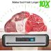 Inkbird Vacuum Sealer Machine Starter Kit | PowerVac Air Sealing for Food Preservation | Dry & Moist Modes | Easy Cleaning & Storage | Sealer Bag*5 & Bag Roll*1 (8*11.8 & 8*7) - Buy Online on GoSupps.com