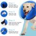 Soft Inflatable Dog Cone - Large Blue Pet Recovery Collar - Buy Online on GoSupps.com