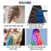 Kids Temporary Hair Chalk Comb - Non-Toxic Washable Hair Color Dye - Girls Gift for Halloween, Christmas, Birthday Parties - 6 Colors - Ages 1-10 - Buy Online on GoSupps.com