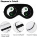 Weed Yin Yang Sleep Mask - Adjustable Blindfold for Sleeping, Blocking Light - Men and Women - Buy Online on GoSupps.com