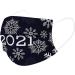BEUU 30PCS 2021 Happy New Year Disposable_Face_Mack for Adults 3-ply Non-Woven Fabric with Elastic Earloops Fireworks Camouflage Face Bandanas for Women Men Face Balaclava - Buy Online on GoSupps.com
