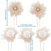 BETITETO Bridal Flower Hair Pins 5 Piece Set | U-Shaped Rhinestone Floral Hair Comb | Wedding Party Accessories (Pink) - Buy Online on GoSupps.com