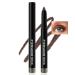 Cream Eyeshadow Stick Eyeliner Multi-Use Brightener Eyeshadow Pencil Waterproof Long Lasting Eye Shadow Stick Brown Matte & Shimmer Finish Smooth Crease-proof Buildable Eyeshadow with Sharpener-07#