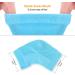 Moisturizing Gel Heel Socks - Relief for Heel Pain, Dry and Cracked Skin - 2 Pairs White & Blue - Unisex - Buy Online on GoSupps.com