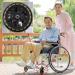 1 Pair Wheelchair Replacement Wheels Black Swivel Casters Non- Slip Rubber Front Wheels for Wheelchairs Rollators Walkers 8in/19cm - Buy Online on GoSupps.com