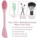 Prasacco 2 PCS Silicone Face Mask Brushes for Women - Double-Head Makeup Beauty Tool for Mud, Clay, Charcoal Masks - Pink Gray - Buy Online on GoSupps.com