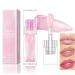 Magic Color Changing Moisturizing Lip Glow Oil 2024 New Plumping Glimmer Glow Color Changing Lip Oil Hydrating Lip Gloss Lip Balm Long Lasting Nourishing Non-sticky Lip Oil with Big Brush Pink