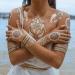 Kenzy Tattoo Stunning Metallic Temporary Tattoos - 100+ Designs of Glitter Shimmer Waterproof Fake Tattoos in Gold and Silver - Jewelry, Bracelets, Feathers, Flowers, Mandalas, Elephants - Long Lasting - Buy Online on GoSupps.com