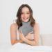 Buy Relaxdays Hot Water Bottle with Fluffy Cover - 1.5L Odorless Natural Rubber - Grey/Red - Perfect for Cozy Comfort - Buy Online on GoSupps.com