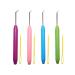 4 Pieces Colorful Knitting Loom Hook Tool, Knit Hook Set, Looming Hooks, Crochet Hooks, Sewing Needles Knitting Needles for Knitting Looms Knitting Boards