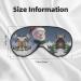 Christmas Santa Snowman Print Double-Sided Eye Mask | Soft Light Blocking for Enhanced Sleep Quality - Buy Online on GoSupps.com