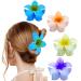 Flower Hair Clips  4Pcs Flower Hair Claw Clips for Women Thin Thick Curly Hair 90's Strong Hold Jaw Clip  Hair Accessories for Women