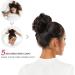 Yamel Messy Bun Hair Extension Natural Black Dark Auburn Curly Updo Scrunchie - Buy Online on GoSupps.com