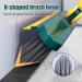 2 in 1 Cleaning Scrub Brush 120 Rotating Detachable Floor Scrub Brush with Long Handle V-Shaped Shower Brush for Cleaning with Squeegee for Bathroom Kitchen Floor Scrub BrushScrub Brush wi - Buy Online on GoSupps.com