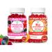 Lunakai USA Made Probiotic + Prebiotic & B12 Extra Strength Gummies Bundle Digestive & Daily Energy Support 60 Non-GMO Gummies Each