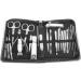 Black Nail Clippers Set Portable Manicure Tools Kit Mess and Hygienic for Travel - Buy Online on GoSupps.com