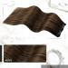 Moresoo 16 Inch Clip in Balayage Hair Extensions Darkest Brown To Medium Brown - Real Human Hair Double Weft 120G/7Pcs #2/6/2 - Buy Online on GoSupps.com