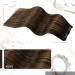 Moresoo Clip-In Extensions | Real Remy Human Hair | 60cm Long | Brown #2/6/2 | 120g 7PCs - Double Tress for Seamless Blending - Buy Online on GoSupps.com