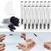 15 Disposable Mascara Brushes Set - 65 Eyelash Applicators & 8 Eye Patches for Extensions - Black - Buy Online on GoSupps.com