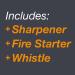 Gerber Gear Ultimate Knife with Fire Starter & Sharpener, 4.75 Blade - 31-003941 - Buy Online on GoSupps.com