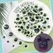 TOAOB 200pcs Glow in The Dark Self Adhesive Wiggle Googly Eyes - Assorted Sizes for DIY Crafts and Scrapbooking - Buy Online on GoSupps.com