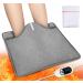 Electric Heated Foot Warmers for Men and Women  Foot Heating Pad 16.5 with 8 Levels Temp  6 Timers and Laundry Bag  Fast Heat Technology Feet Warmer with for Feet Back Abdomen  Pain Relief  Cramps