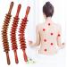 Wood Massage Tab Roller for Cellulite & Lymph Drainage - Manual Therapy Tool for Deep Tissue - Coffee Color 16 Rounds - Buy Online on GoSupps.com
