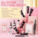 Modelones Poly Nail Gel Kit - 6 Colors Builder Gels Extension Gel Kit with Slip Solution - Professional All-in-One French Pink Set - Buy Online on GoSupps.com
