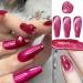 Jelly Cat Eye Gel Nail Polish Rose Red Glitter Crystal Gel Polish Shiny Magnetic Nail Polish Soak Off UV/LED Sparkle Red Wine Holographic Cat Eye Gel Polish for Nail Art Salon DIY at Home - Buy Online on GoSupps.com