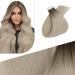 FSHINE real hair extensions tape injection hair 40cm light brown to platinum blonde ombre injection invisible extension real hair tape virgin hair extension real hair 20gram #9a/10/800 5. Injected tape #9a/10/800 40 cm