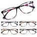 SIGVAN Ladies Reading Glasses Blue Light Blocking Spring Hinge Fashion Pattern Print Eyeglasses for Women Multicolour 1.75 x