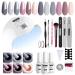 Vishine UV LED Nail Lamp Gel Nail Kit  Upgraded 40W Gel Nail Polish LED UV Light 6 Colors Gel Base Top Coat Professional Nail Art Tools Accessories Kit 01