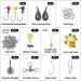 MadBite 181pcs Terminal Tackle Kit for Freshwater Fishing - Bass/Panfish/Trout, with Tackle Box, Hooks, Weights, Sinkers & Rigs - Buy Online on GoSupps.com