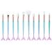 Soft 10PCS Makeup Brushes Blending Cosmetics Kit Blush Shadows Eye Professional Beauty Tools