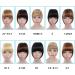 Bangs Hair Clip Clip in Hair Bangs Extension Hairpiece Synthetic French Bangs Neat Bangs with Temples Clip on Fringe Bangs Soft Natural Fake Hair Bangs for Women Bangs Clip in Hair (Color : 613 Siz 10 inch 613 - Buy Online on GoSupps.com