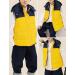 Happy Cherry Kids' Winter Puffer Vest - Lightweight & Warm Hooded Gilet | 4-5 Years | Yellow - Buy Online on GoSupps.com