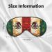 Mexican American Flag Eye Mask | Adjustable Blackout Sleep Mask for Men & Women | Comfortable Sleep Aid - Buy Online on GoSupps.com