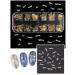 EBANKU 2 Boxes Zodiac Nail Charm 3D Gold Constellation Charms - Nail Sequins for Art Decoration - Buy Online on GoSupps.com