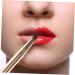 DOITOOL Double Ended Lipstick Brush Lip Hand Held Supply Lipstick Applicator Double Head Lipstick Lip Brush Artificial Fiber Multifunctional Brush Portable Miss 12x1x1cm Golden - Buy Online on GoSupps.com