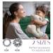 Osilk 3 Set 100% Silk Hair Ties - Small Scrunchy Hair Jewelry & Elastic Hair Bands - Gray Rubber Hair Bands (3 Pieces) - Buy Online on GoSupps.com