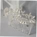 FOMIYES Hair Toppers Wedding Hair Accessories Rhinestone Hair Accessories Prom Hair Accessories Bridal Hair Accessories White Rhinestones Diamond Comb Bride - Buy Online on GoSupps.com