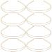 Qearl 8 Pack Gold Metal Double Layered Headbands - Stylish Hair Hoops for Women - Buy Online on GoSupps.com
