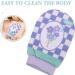 Healifty Shower Gloves 3Pcs - Exfoliating Bath Mitt for Body Scrubbing and Cleaning - Buy Online on GoSupps.com