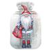 Winter Christmas Gnome Hot Water Bottle with Cover Hot Water Bottles for Pain Relief Hand Feet Warmer Hot Pack for Sports Injuries 1L