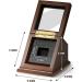 Championship Ring Display Case - Real Wood Box with Slanted Glass Lid - 1 Hole Walnut Stand for Sports Fans - Buy Online on GoSupps.com