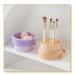 3 in 1 Silicone Makeup Brush Cleaner Bowl - Brush Cleaning Mat & Organizer with Drying Holder | Best Makeup Tool for Clean Brushes - Buy Online on GoSupps.com
