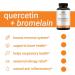 Quercetin 500mg with Bromelain: Cardiovascular & Anti-Inflammatory Support - 60 Capsules - Buy Online on GoSupps.com